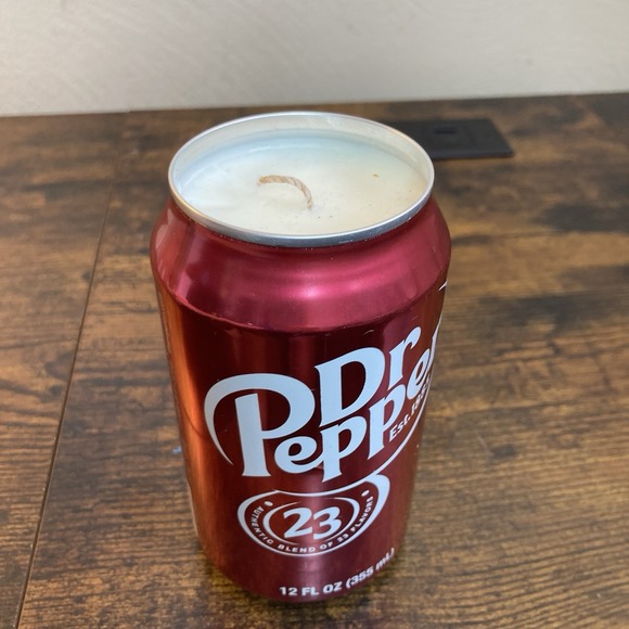 Dr Pepper Can Soy Candle Smells Just Like Recycled Hand Poured Gift 12oz - Picture 5 of 6